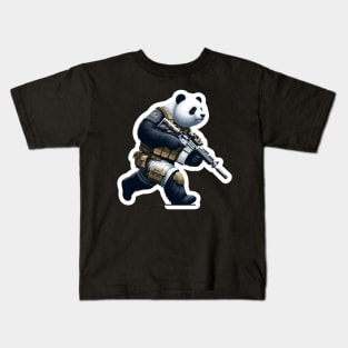 Tactical Panda Kids T-Shirt